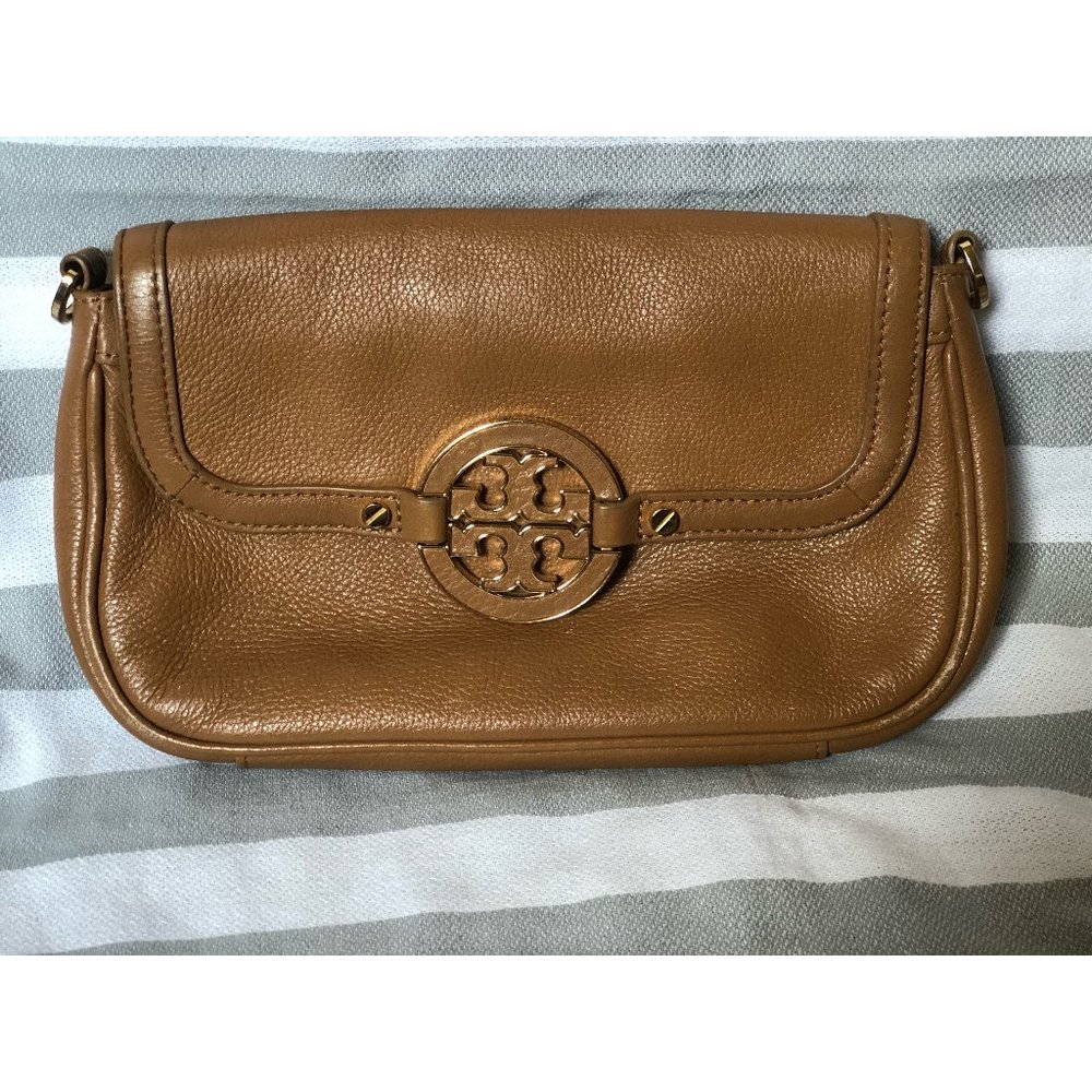 Tory Burch Tan Leather Cross Body Purse